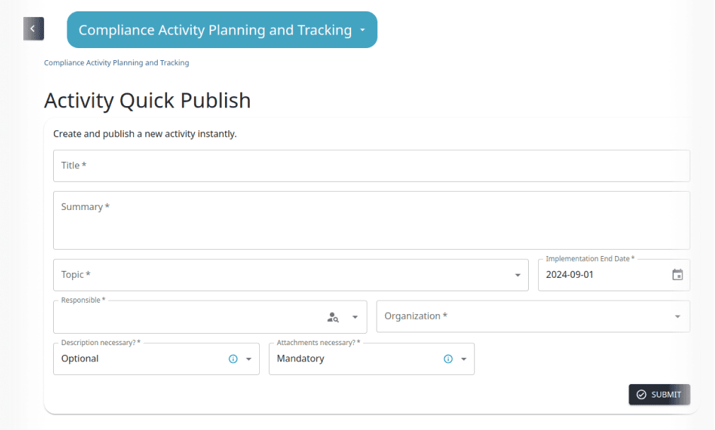 Das PROXORA Modul Compliance Activity Planning & Tracking, kurz CAPT, unterstützt Mutares beim Maßnahmen-Management.