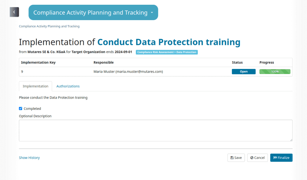 PROXORA Compliance Risiko Monitor CoRiMo bei Mutares mit Modul CAPT im Einsatz.